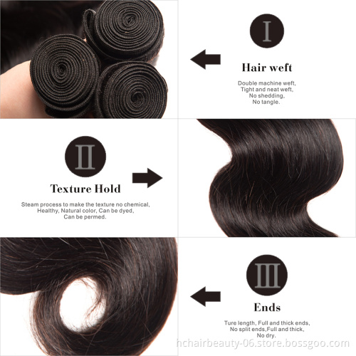 Factory Wholesale  Cheap Wholesale Virgin Cuticle Aligned Hair Natural Color Strong Weft Body Wave Mink Hair Bundles